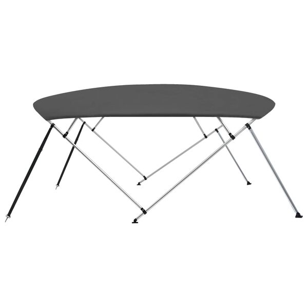vidaXL Τέντα Σκάφους με 4 Αψίδες Ανθρακί 243x(230-244)x137 εκ.