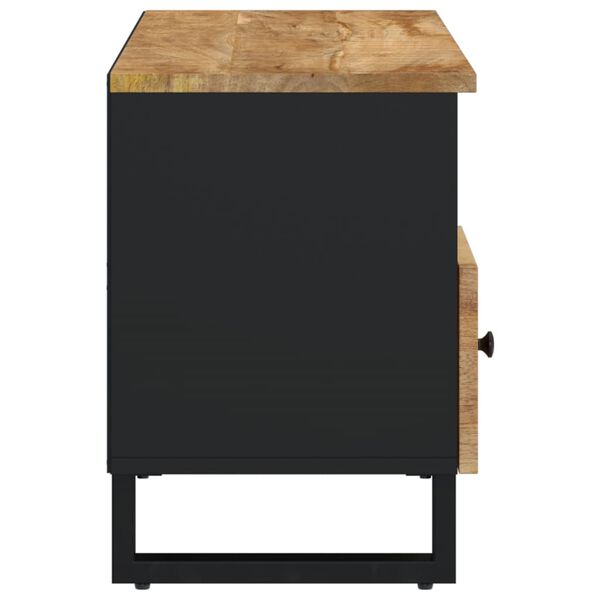 vidaXL Έπιπλο Τηλεόρασης 100x33x46 εκ. Μασίφ Ξύλο Μάνγκο & Επεξ. Ξύλο