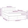 vidaXL &Kappa;&rho;&epsilon;&beta;ά&tau;&iota; Boxspring &mu;&epsilon; &Sigma;&tau;&rho;ώ&mu;&alpha; &Sigma;&kappa;&omicron;ύ&rho;&omicron; &Mu;&pi;&lambda;&epsilon; 140x200 &epsilon;&kappa;. &Beta;&epsilon;&lambda;&omicron;ύ&delta;&iota;&nu;&omicron;