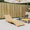 vidaXL Μαξιλάρι Ξαπλώστρας Μπεζ Μελανζέ 200x60x4 εκ. Ύφασμα