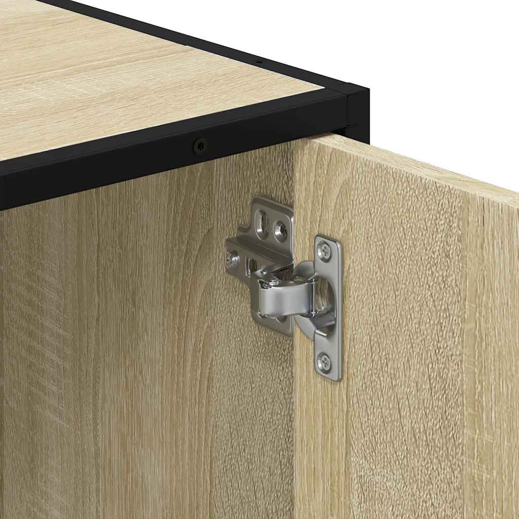 vidaXL Ντουλάπι Νιπτήρα Μπάνιου Sonoma Δρυς 65x33x60 εκ. Επεξ. Ξύλο