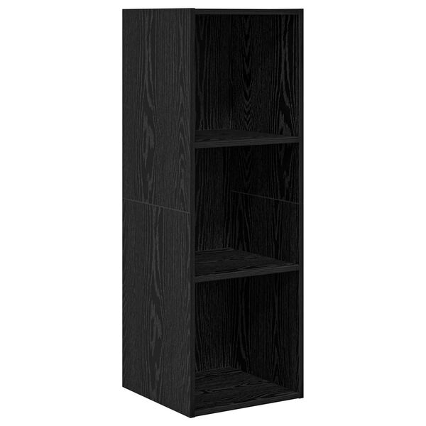 vidaXL Σετ επίπλου τηλεόρασης 4 pcs Μαύρη δρυς 37 x 37 x 142.5 εκ