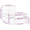 vidaXL &Kappa;&rho;&epsilon;&beta;ά&tau;&iota; Boxspring &mu;&epsilon; &Sigma;&tau;&rho;ώ&mu;&alpha; &Mu;&pi;&lambda;&epsilon; 140x190 &epsilon;&kappa;. &Upsilon;&phi;&alpha;&sigma;&mu;ά&tau;&iota;&nu;&omicron;