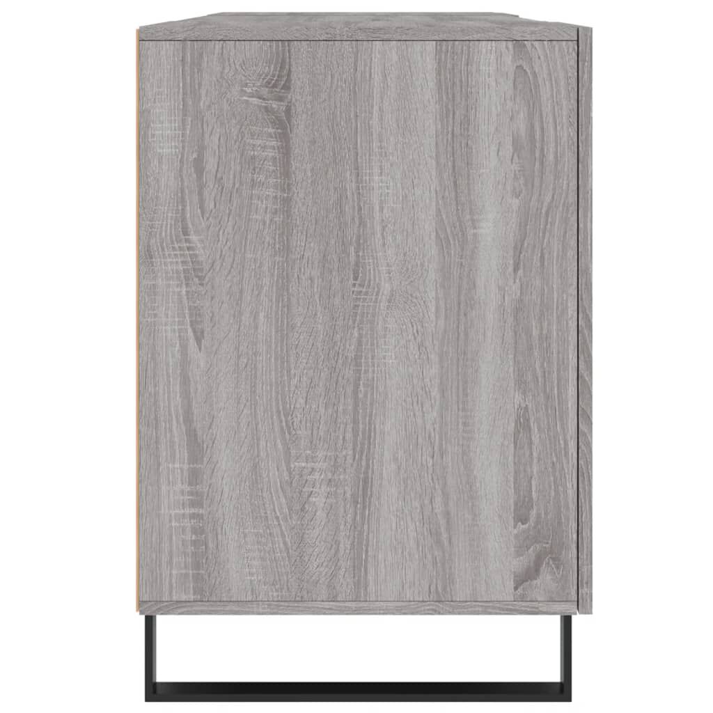 vidaXL Γραφείο Γκρι Sonoma 140 x 50 x 75 εκ. από Επεξεργασμένο Ξύλο