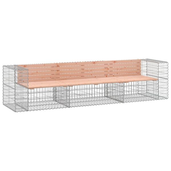 vidaXL Παγκάκι Συρματοκιβώτιο 287x71x65,5 εκ. Μασίφ Ξύλο Ψευδοτσούγκας