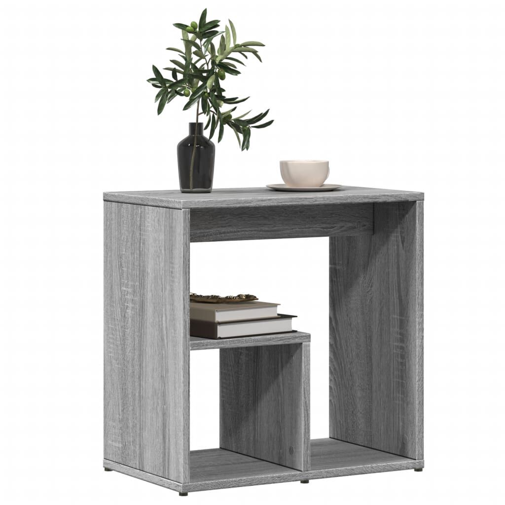 vidaXL Βοηθητικά Τραπέζια 2 τεμ Γκρι Sonoma 50x30x50 εκ. Επεξ. Ξύλο