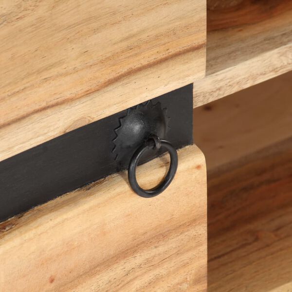 vidaXL Ντουλάπι 120 x 30 x 75 εκ. από Μασίφ Ξύλο Ακακίας