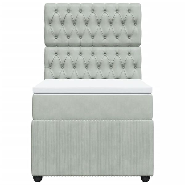 vidaXL &Kappa;&rho;&epsilon;&beta;ά&tau;&iota; Boxspring &mu;&epsilon; &Sigma;&tau;&rho;ώ&mu;&alpha; &Alpha;&nu;&omicron;&iota;&chi;&tau;ό &Gamma;&kappa;&rho;&iota; 100x200 &epsilon;&kappa;. &Beta;&epsilon;&lambda;&omicron;ύ&delta;&iota;&nu;&omicron;