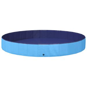 vidaXL &Pi;&iota;&sigma;ί&nu;&alpha; &Sigma;&kappa;ύ&lambda;&omicron;&upsilon; &Oslash;300 x 38 cm &Chi;&omicron;&nu;&tau;&rho;ό PVC &Mu;&pi;&lambda;&epsilon;