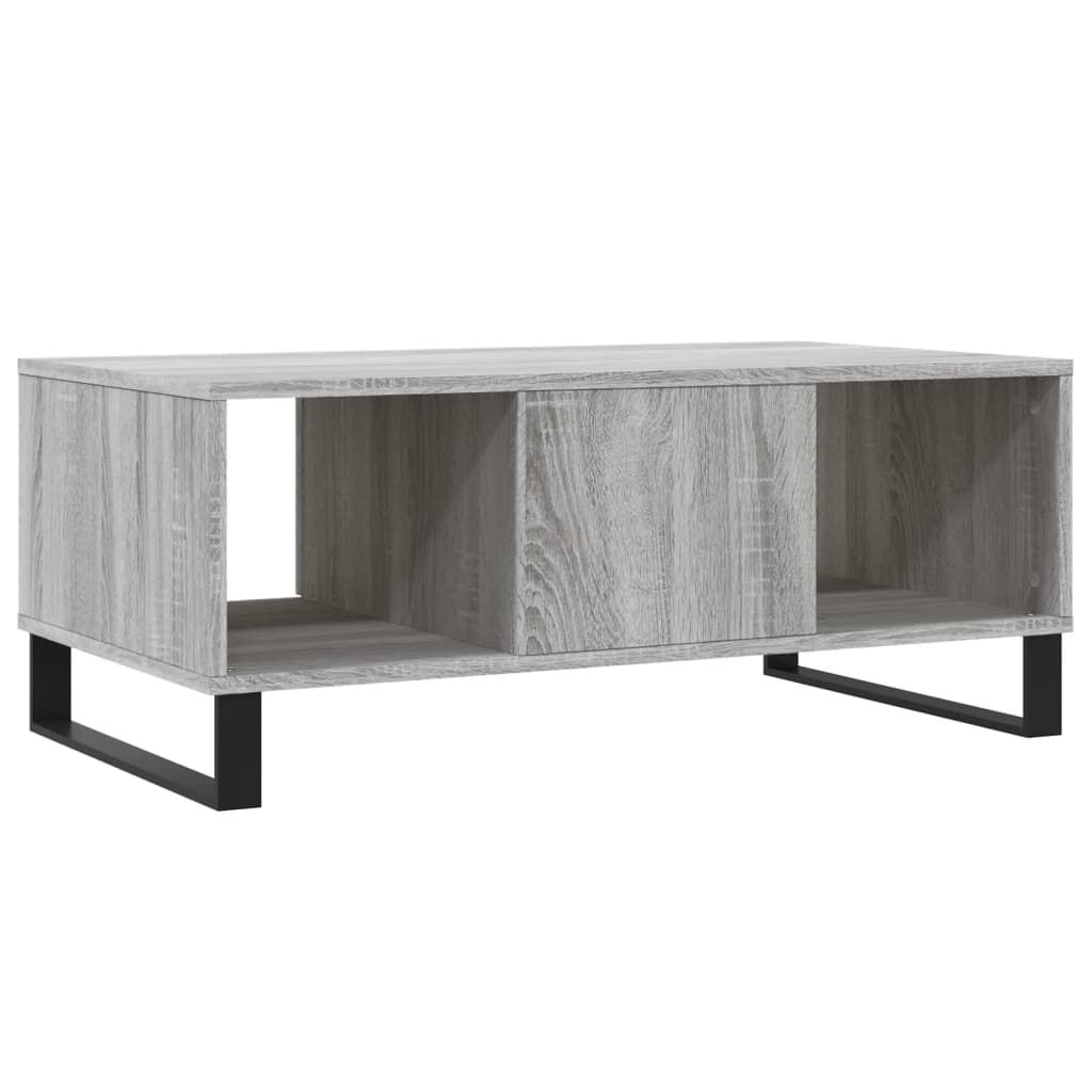 vidaXL Τραπεζάκι Σαλονιού Γκρι Sonoma 90x50x36,5εκ. Επεξεργασμένο Ξύλο