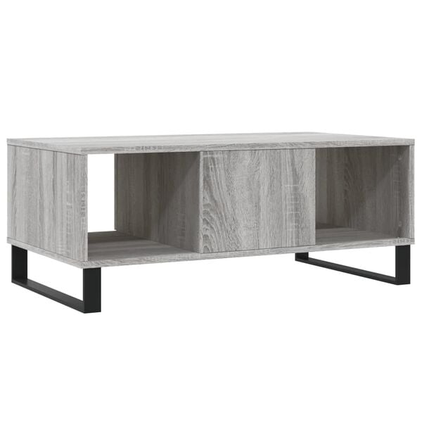 vidaXL Τραπεζάκι Σαλονιού Γκρι Sonoma 90x50x36,5εκ. Επεξεργασμένο Ξύλο