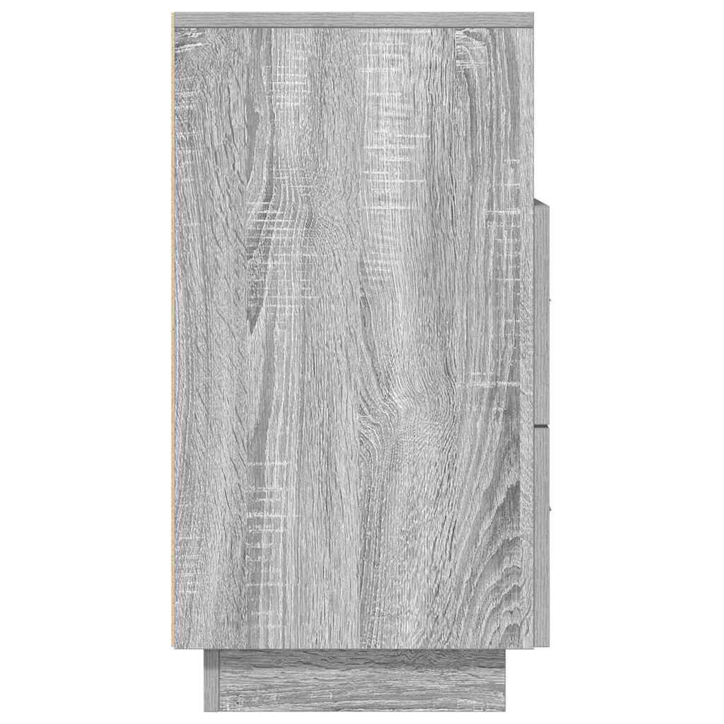 vidaXL Κομοδίνο με 2 συρτάρια Γκρι Sonoma 36x36x68 εκ.