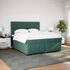 vidaXL &Kappa;&rho;&epsilon;&beta;ά&tau;&iota; Boxspring &mu;&epsilon; &Sigma;&tau;&rho;ώ&mu;&alpha; &Sigma;&kappa;&omicron;ύ&rho;&omicron; &Pi;&rho;ά&sigma;&iota;&nu;&omicron; 200x200&epsilon;&kappa;. &Beta;&epsilon;&lambda;&omicron;ύ&delta;&iota;&nu;&omicron;