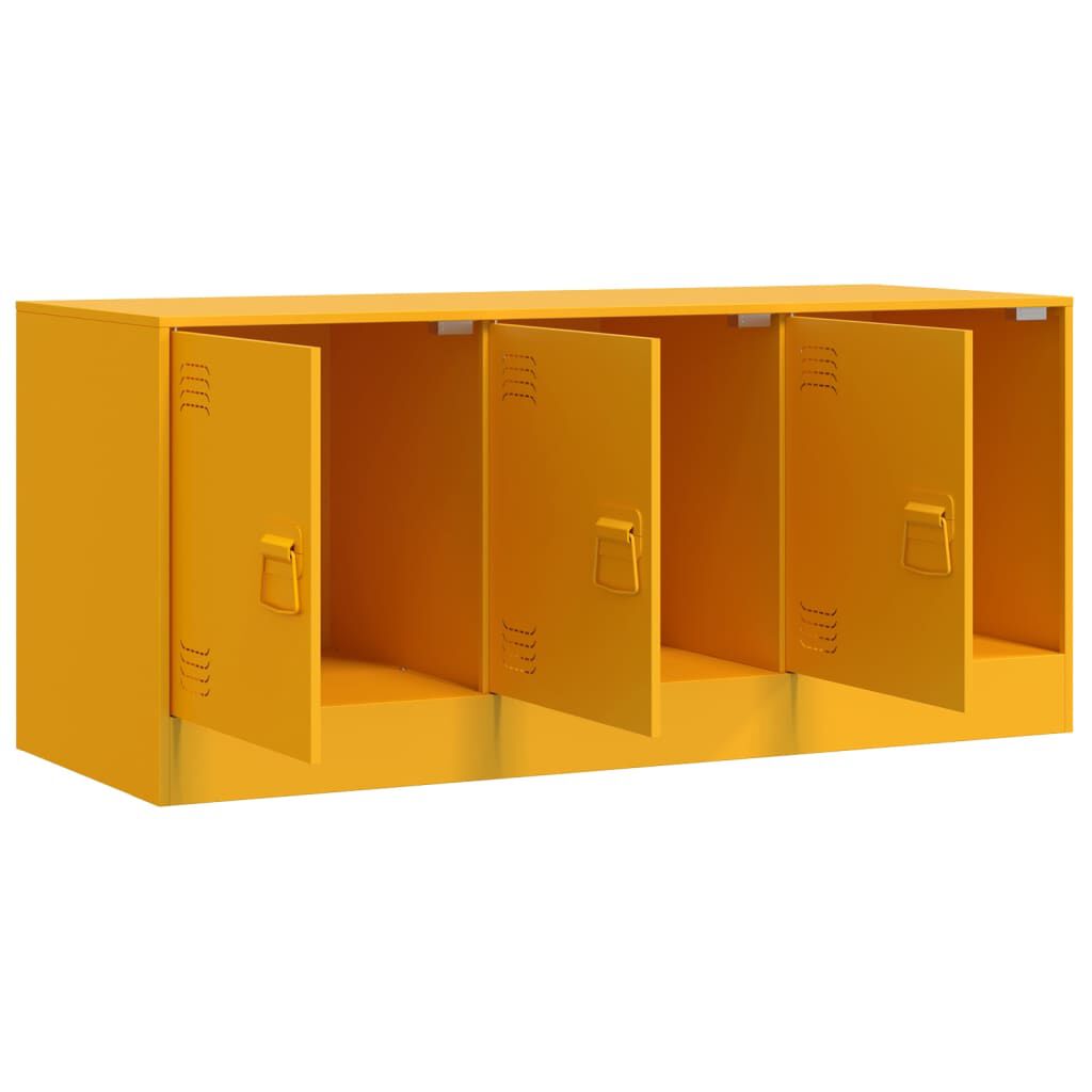 vidaXL Έπιπλο Τηλεόρασης Μουσταρδί Κίτρινο 99x39x44 εκ. από Ατσάλι
