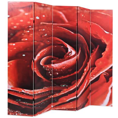 vidaXL Διαχωριστικό Δωματίου Τριαντάφυλλο Κόκκινο 200 x 170 εκ.
