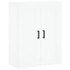 vidaXL Ντουλάπι Λευκό 69,5x34x180 εκ. από Επεξεργασμένο Ξύλο