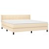 vidaXL &Kappa;&rho;&epsilon;&beta;ά&tau;&iota; Boxspring &mu;&epsilon; &Sigma;&tau;&rho;ώ&mu;&alpha; &Kappa;&rho;&epsilon;&mu; 180x200 &epsilon;&kappa;. &Upsilon;&phi;&alpha;&sigma;&mu;ά&tau;&iota;&nu;&omicron;