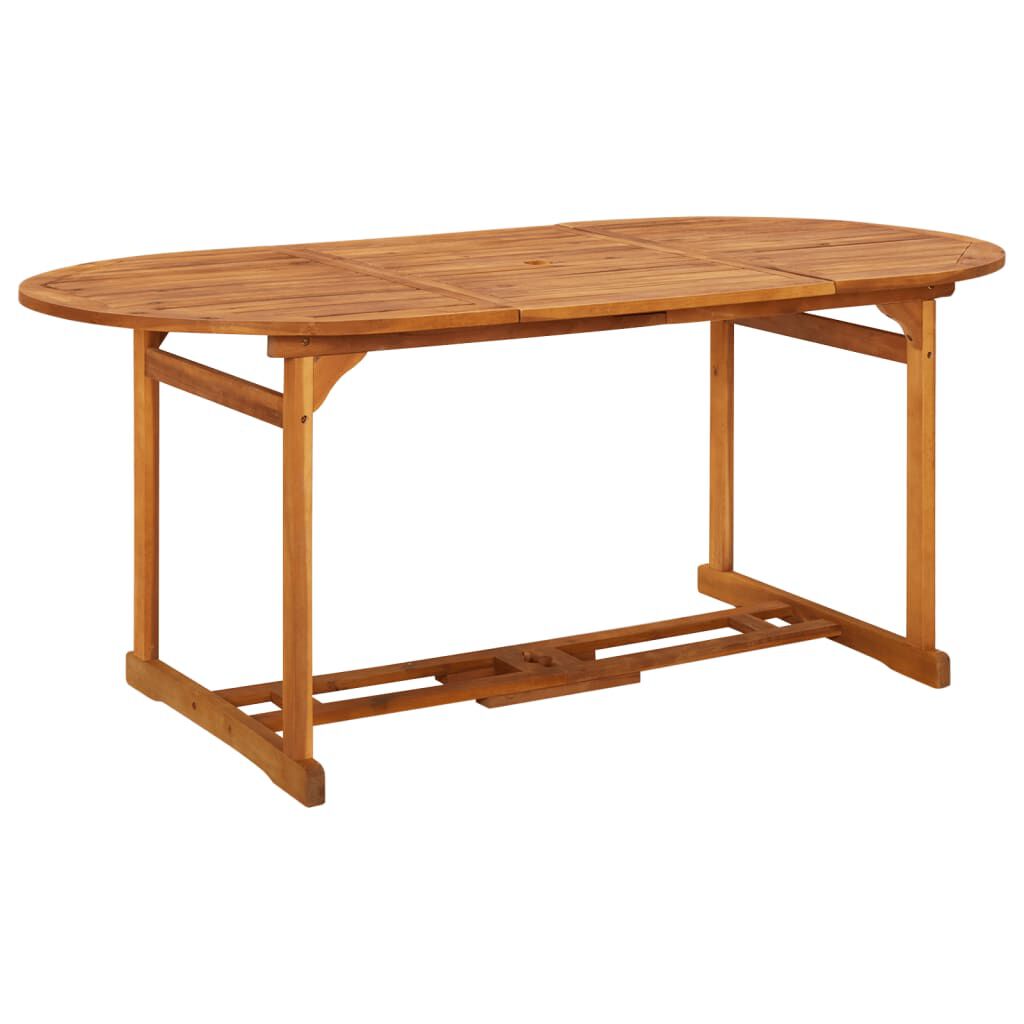 vidaXL Τραπεζαρία Κήπου 180 x 90 x 75 εκ. από Μασίφ Ξύλο Ακακίας