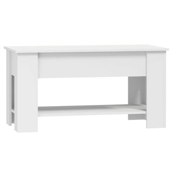 vidaXL Τραπεζάκι Σαλονιού Λευκό 101 x 49 x 52 εκ. Επεξεργασμένο Ξύλο