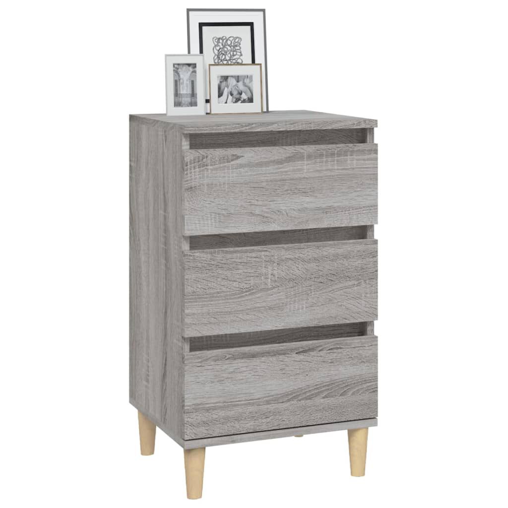vidaXL Κομοδίνο Γκρι Sonoma 40x35x70 εκ. από Επεξεργασμένο Ξύλο