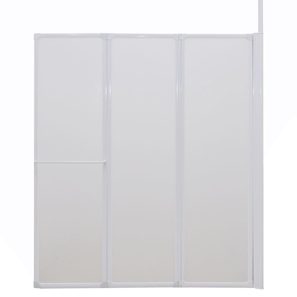 Διαχωριστικό Μπάνιου Επιτοίχιο Σχήμα L 70x120x137εκ 4 Πτυσσόμενα Πάνελ