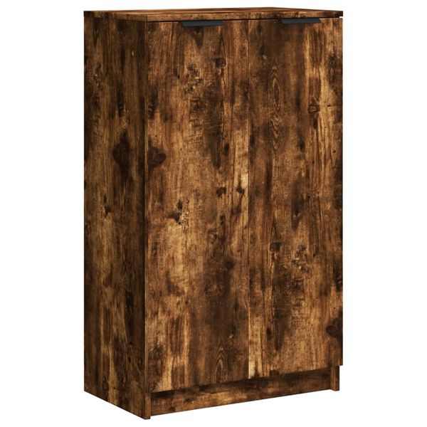 vidaXL Παπουτσοθήκη Καπνιστή Δρυς 59x35x100 εκ. από Επεξεργασμένο Ξύλο