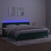 vidaXL &Kappa;&rho;&epsilon;&beta;ά&tau;&iota; Boxspring &mu;&epsilon; &Sigma;&tau;&rho;ώ&mu;&alpha; & LED &Sigma;&kappa;. &Pi;&rho;ά&sigma;&iota;&nu;&omicron; 200x200&epsilon;&kappa; &Beta;&epsilon;&lambda;&omicron;ύ&delta;&omicron;