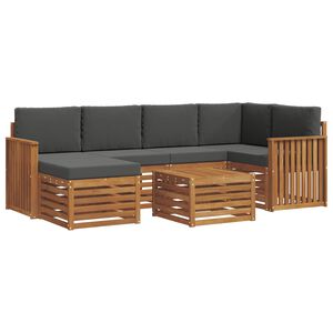 vidaXL &Sigma;&epsilon;&tau; &Kappa;&alpha;&nu;&alpha;&pi;έ 7 pcs &Phi;&upsilon;&sigma;&iota;&kappa;ό &kappa;&alpha;&iota; &Alpha;&nu;&theta;&rho;&alpha;&kappa;ί &Sigma;&tau;&epsilon;&rho;&epsilon;ό &Xi;ύ&lambda;&omicron; &Alpha;&kappa;&alpha;&kappa;ί&alpha;&sigmaf;