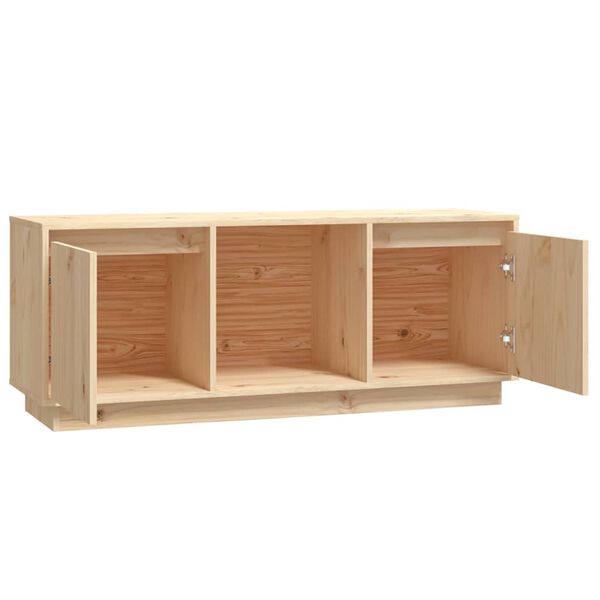 vidaXL Έπιπλο Τηλεόρασης 110,5 x 35 x 44 εκ. από Μασίφ Ξύλο Πεύκου