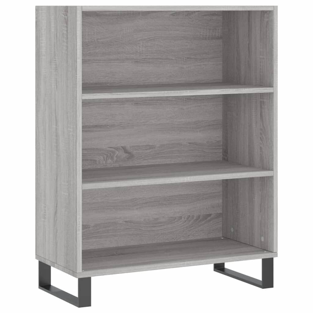 vidaXL Ντουλάπι Γκρι Sonoma 69,5 x 34 x 180 εκ. Επεξεργασμένο Ξύλο