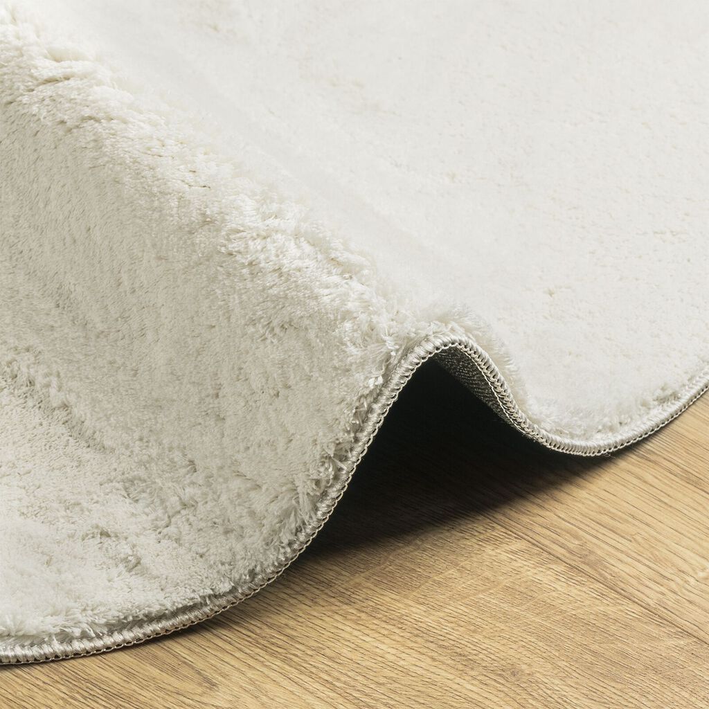 vidaXL Χαλιά Κρεμ Πολυεστέρας 100 x 200 εκ. Αντιολισθητικό Χαλιά Χώρου