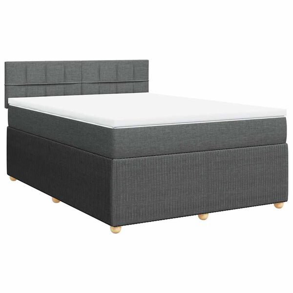 vidaXL &Kappa;&rho;&epsilon;&beta;ά&tau;&iota; Boxspring &mu;&epsilon; &Sigma;&tau;&rho;ώ&mu;&alpha; &Sigma;&kappa;&omicron;ύ&rho;&omicron; &Gamma;&kappa;&rho;&iota; 140x200 &epsilon;&kappa; &Upsilon;&phi;&alpha;&sigma;&mu;ά&tau;&iota;&nu;&omicron;