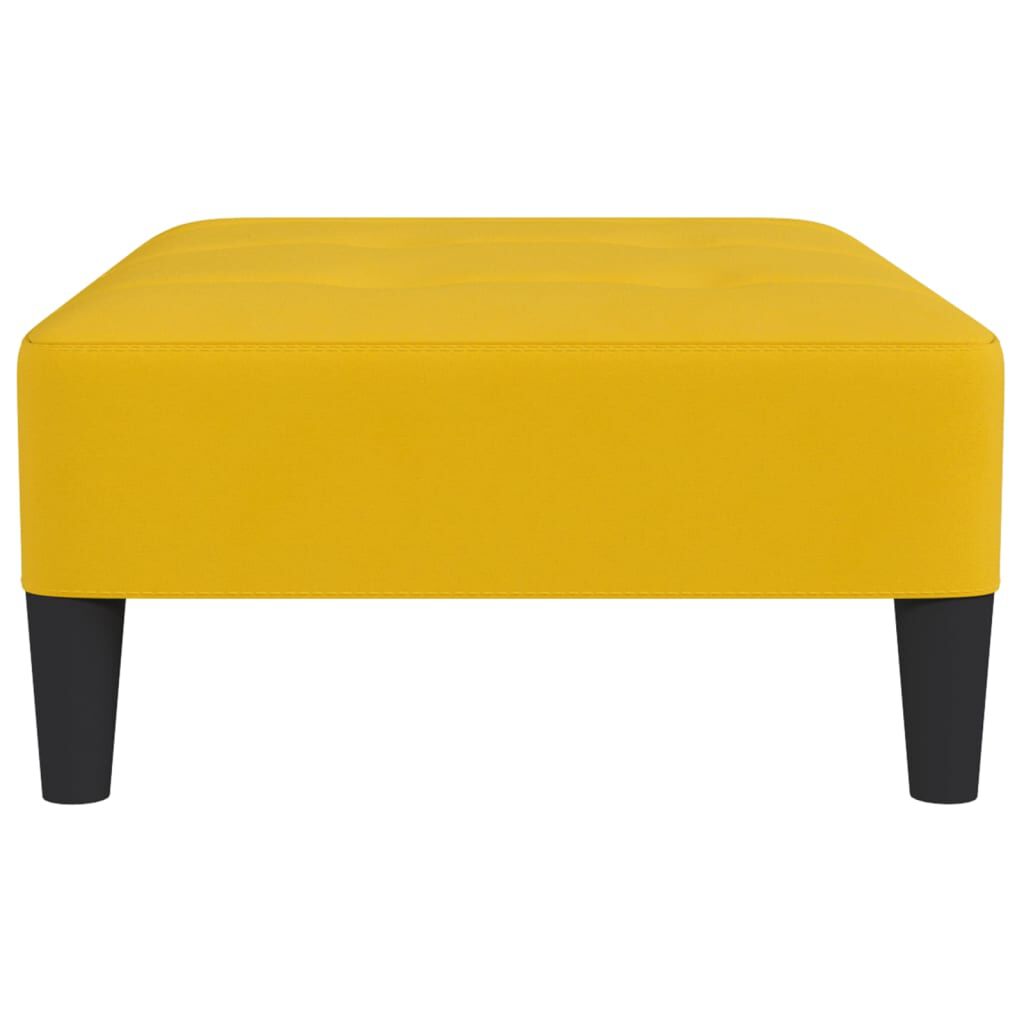 vidaXL Υποπόδιο Κίτρινο 78 x 56 x 32 εκ. Βελούδινο