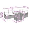 vidaXL Σετ Καναπέ Κήπου με αποθήκευση 7 pcs Μπεζ Πολυ ράταν