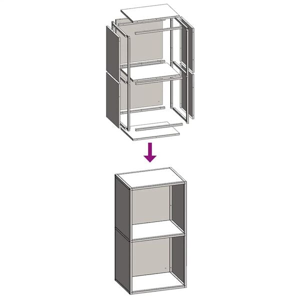 vidaXL Ράφι Καυσόξυλων 40x30x75 εκ. Χάλυβας ψυχρής έλασης