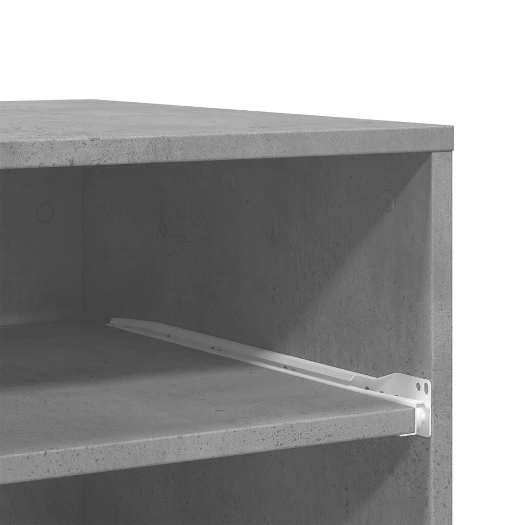 vidaXL Βάση Εκτυπωτή με Ρόδες Γκρι Σκυρ. 60 x 48 x 74 εκ.