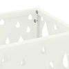 vidaXL Σχέδιο & βάση αποθήκευσης Λευκό 15.5 x 15.5 x 49 εκ Μέταλλο