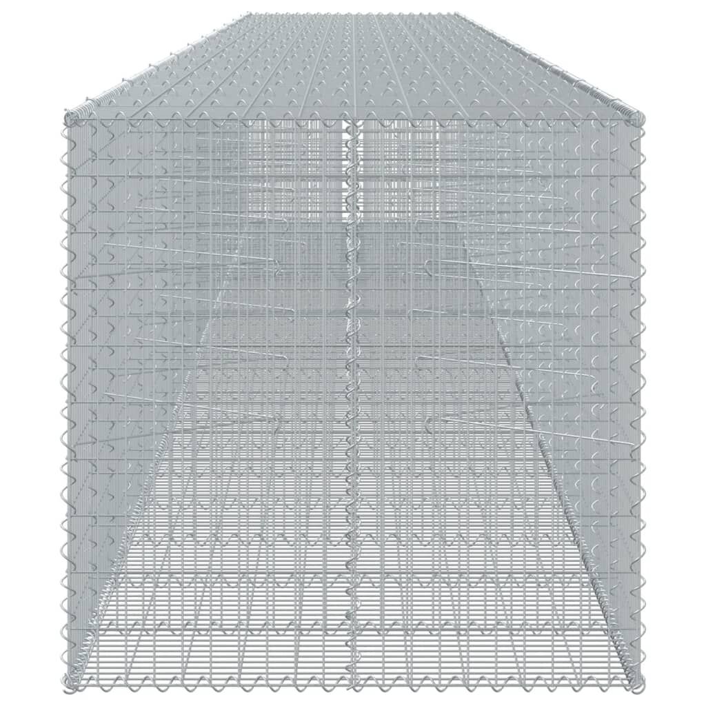 vidaXL Συρματοκιβώτιο με Κάλυμμα 1050x100x100 εκ. Γαλβανισμένο Χάλυβα