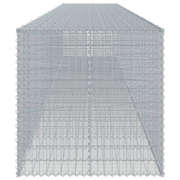 vidaXL Συρματοκιβώτιο με Κάλυμμα 1050x100x100 εκ. Γαλβανισμένο Χάλυβα