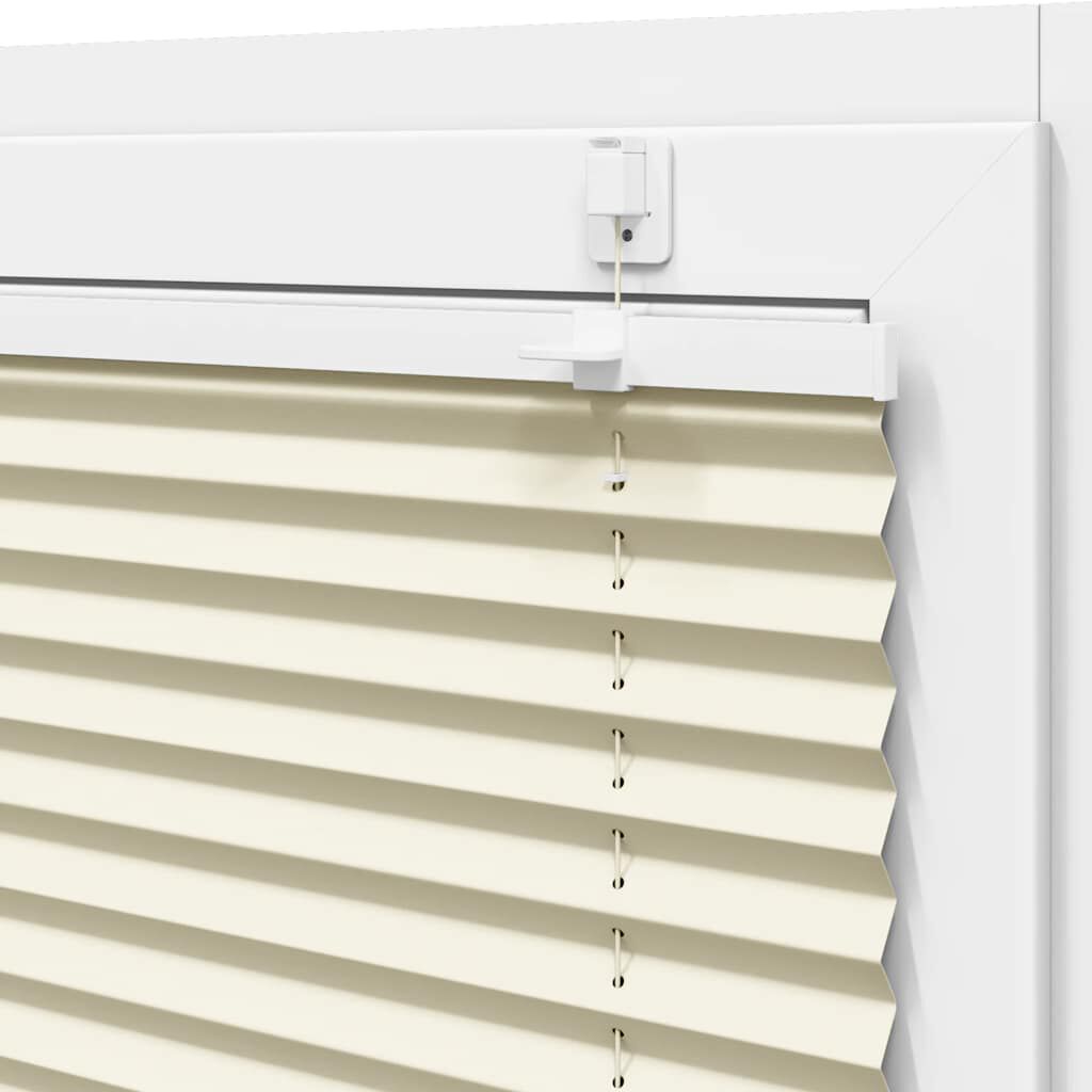 vidaXL Πλισέ περσίδα Κρέμα 40x100 cm Πλάτος υφάσματος 39,4 cm