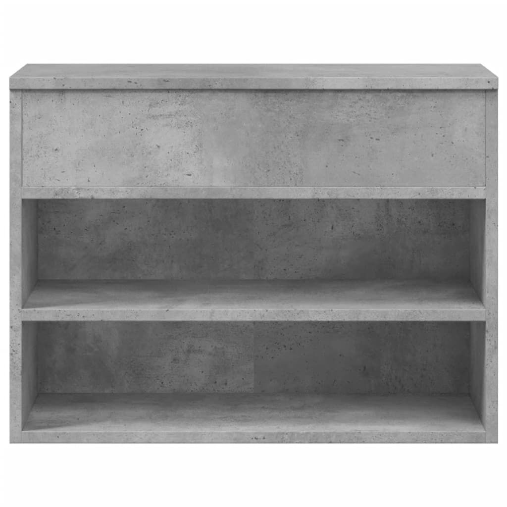 vidaXL Παπουτσοθήκη Γκρι Σκυροδέματος 60 x 30 x 45 εκ. από Επεξ. Ξύλο