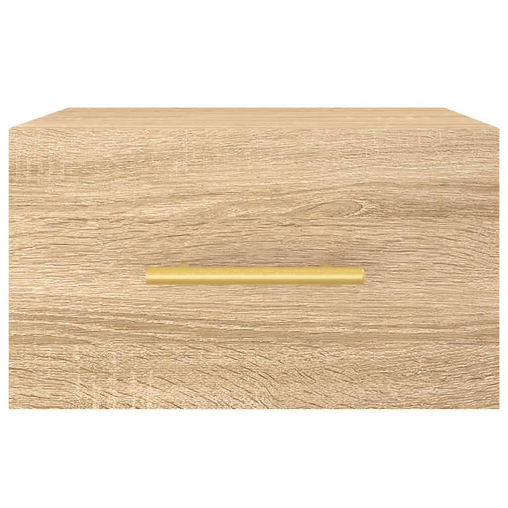 vidaXL Κομοδίνα Επιτοίχια Sonoma Δρυς 35 x 35 x 20 εκ.