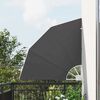 vidaXL Αδιάφανο σκίαστρο μπαλκονιού Μαύρο 115 x 115 εκ ύφασμα