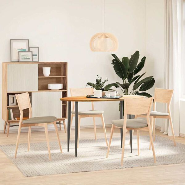 vidaXL Επιτραπέζια επιφάνεια Ανοιχτό Καφέ 120x60x2 εκ. Ξύλο Δρυός Οβάλ