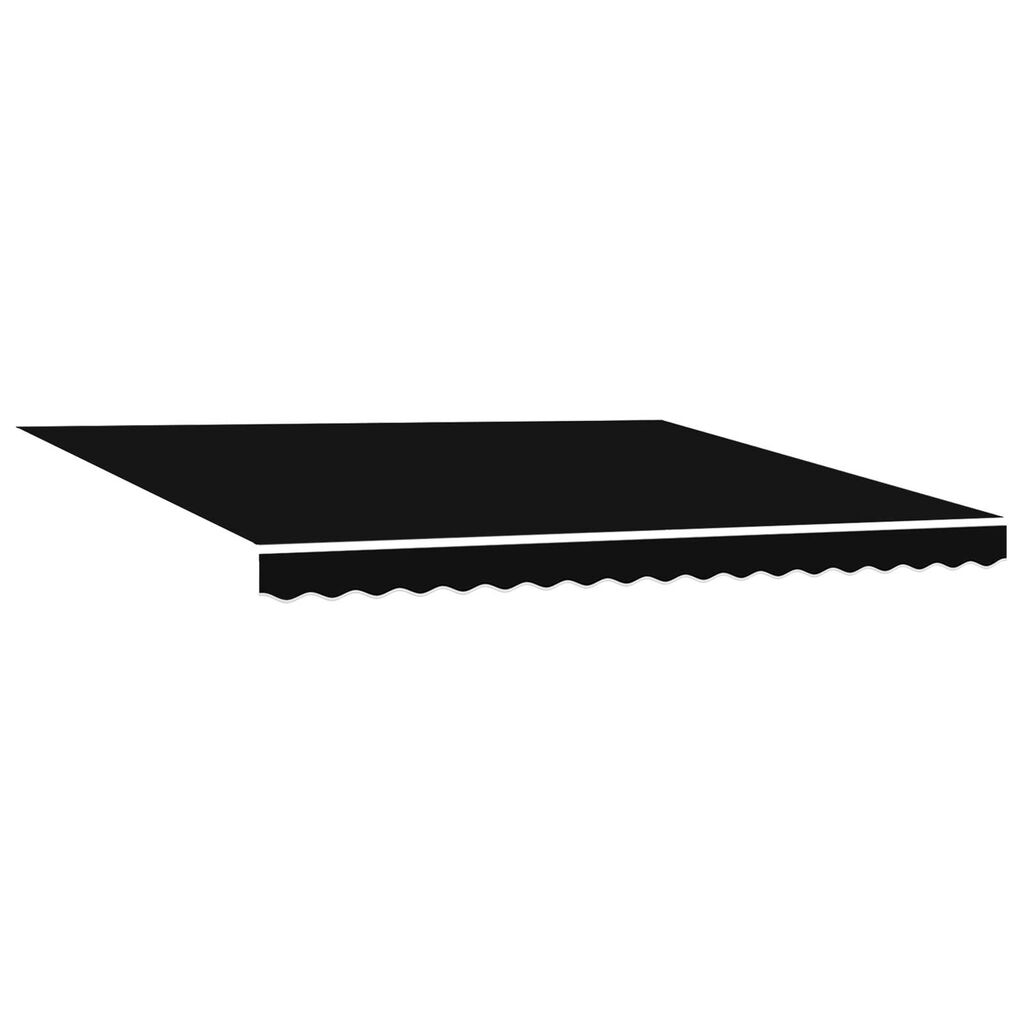 vidaXL Αυτόματη Ανασυρόμενη Τέντα με LED Μαύρη 400x300 εκ.