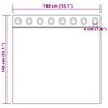 vidaXL Κουρτίνα με κουρτίνες 2 pcs Καφέ 140 x 140 cm Βελούδο