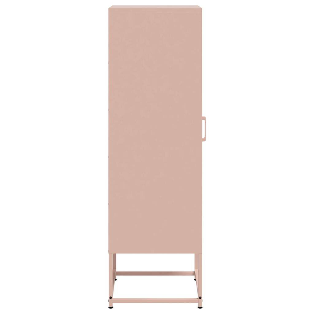 vidaXL Μπουφές Ροζ 36x39x123 εκ. από Ατσάλι