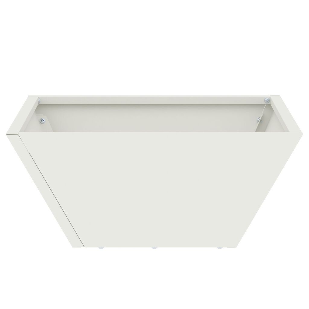vidaXL Πλαστική Γλάστρα Λευκή Πλαστικό 35 x 35 x 15 εκ.