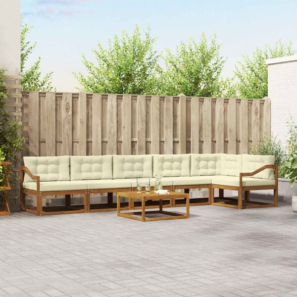 vidaXL &Sigma;&epsilon;&iota;&rho;ά &Kappa;&alpha;&nu;&alpha;&pi;έ &Epsilon;&xi;&omega;&tau;&epsilon;&rho;&iota;&kappa;&omicron;ύ &mu;&epsilon; &mu;&alpha;&xi;&iota;&lambda;ά&rho;&iota; 7 pcs &Phi;&upsilon;&sigma;&iota;&kappa;ό &kappa;&alpha;&iota; &Kappa;&rho;έ&mu;&alpha;