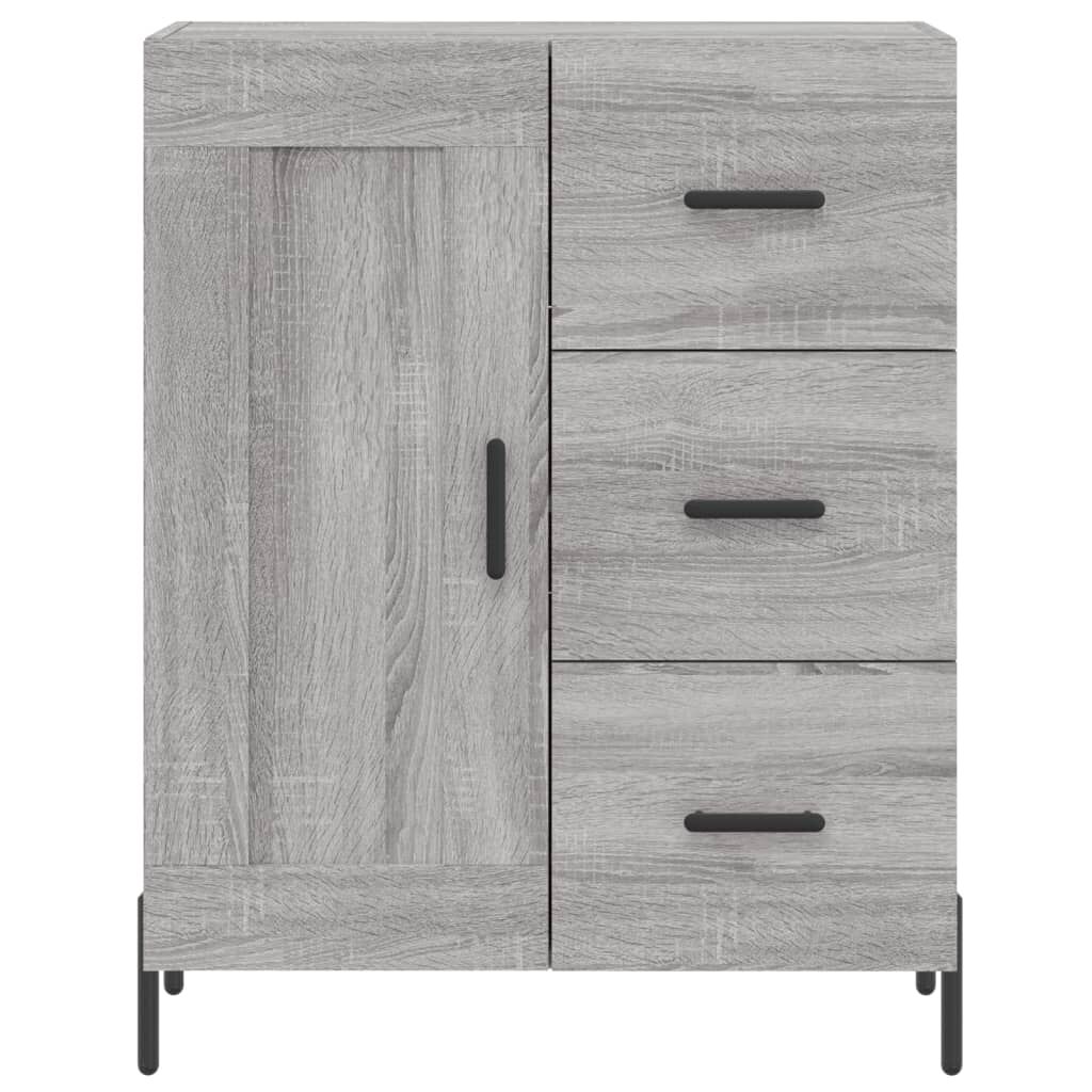 vidaXL Ντουλάπι Γκρι Sonoma 69,5 x 34 x 180 εκ. Επεξεργασμένο Ξύλο